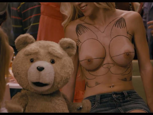 Garfield tits from the movie Ted; Babe Funny 