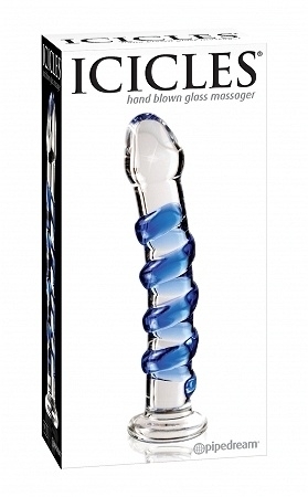 I would love to have this! Any sugar daddy out there that wants to make me happy? ;)   Icicles No. 5 Glass Dildo from Pipedream Toys; Anal 