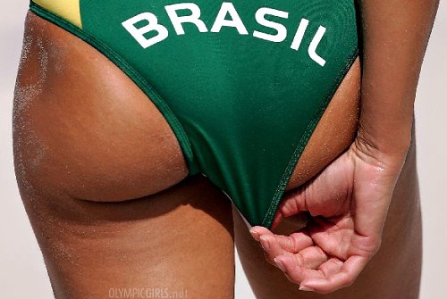 Brazilians love volleyball!; Ass Babe Athletic 