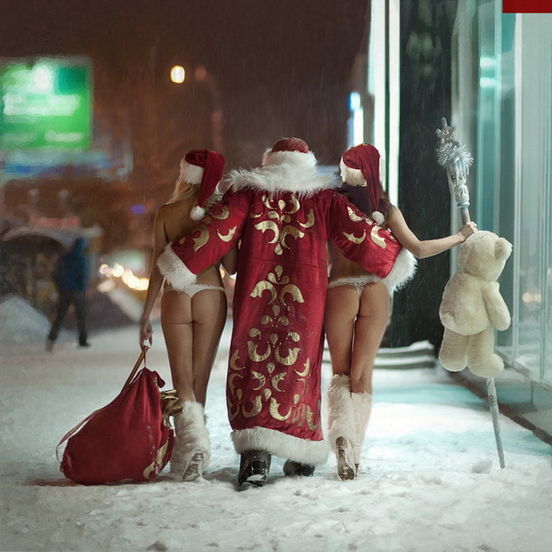Santa got what he wanted.; Celebrity Panties 