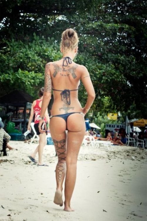 inked momma at the beach; Other 