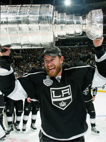 Jeff Carter hoists The Cup; Big Dick Blonde Celebrity Athletic 