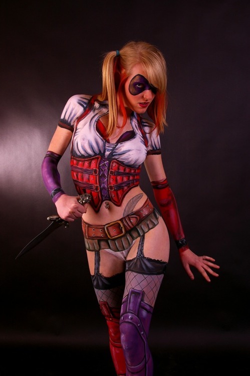 Harley Quinn; Babe Blonde Funny Uniform 