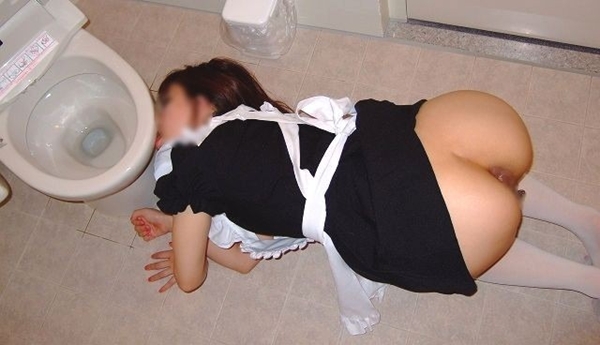 Asian toilet licker; Fetish 